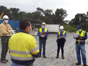 Inspeccionan protocolos de salud y seguridad en Cobre Panamá