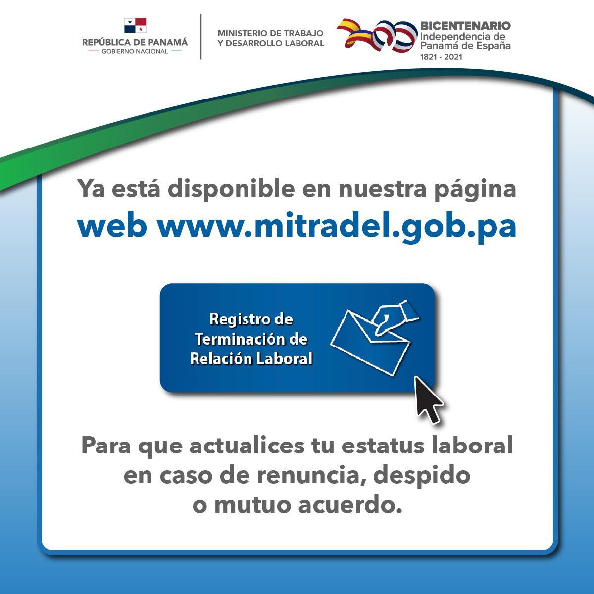 Trabajadores podrán registrar terminación de la relación laboral -  Ministerio de Trabajo y Desarrollo Laboral