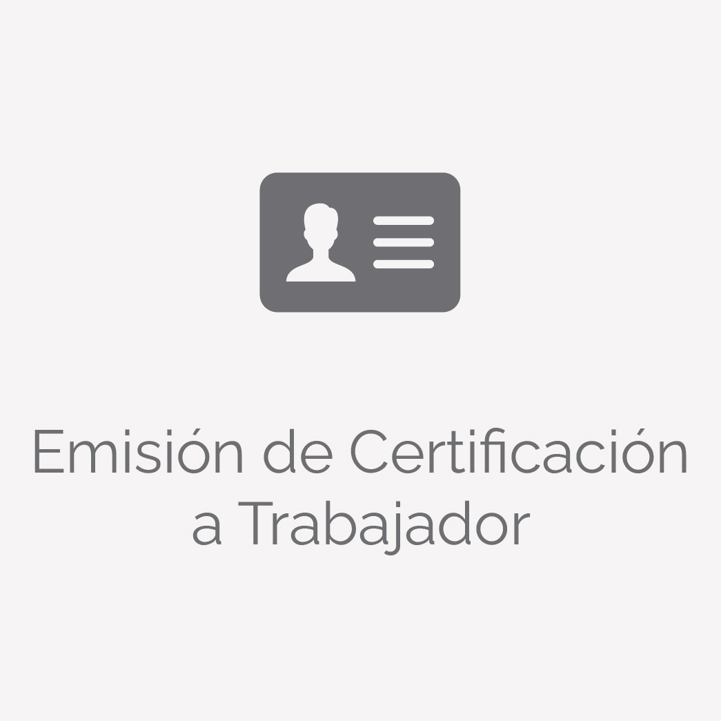 Emisión de Certificacióna Trabajador