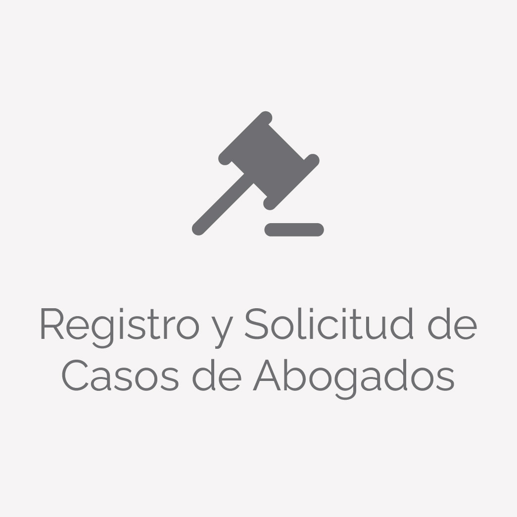 Registro y solicitud de casos de abogado