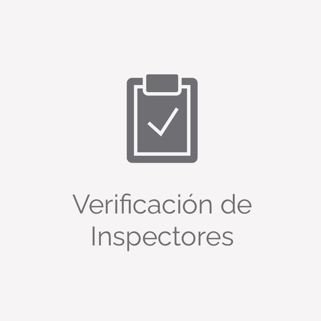 Verificacion de Inspectores