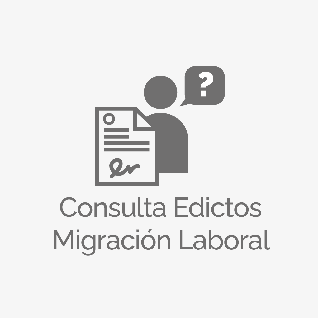 Consulta Edictos Migración Laboral