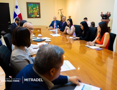 Generación de empleos, seguridad y avances en proyecto cuarto puente sobre el Canal, temas abordados durante reunión entre Mitradel, MOP y Consorcio CPCP